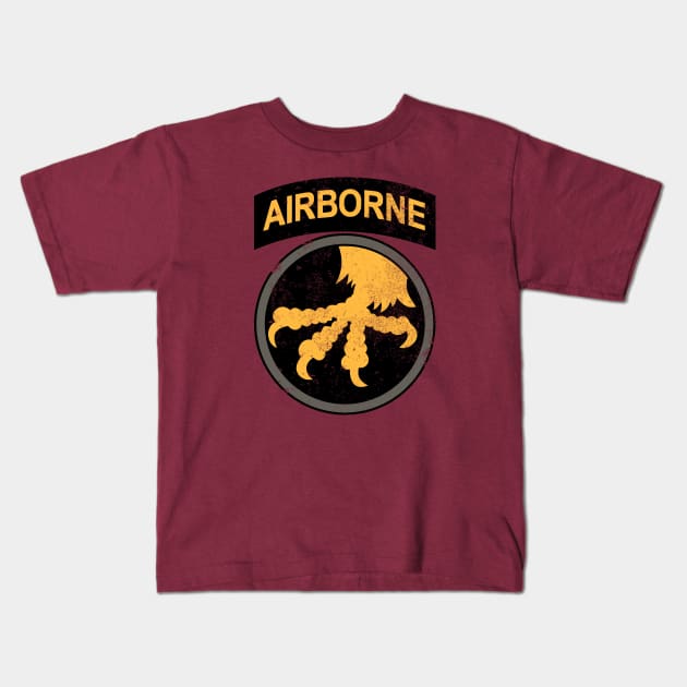 17th Airborne Division (distressed) Kids T-Shirt by TCP